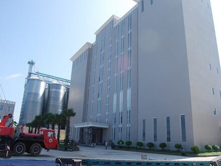 柬埔寨250噸面粉加工項目建筑